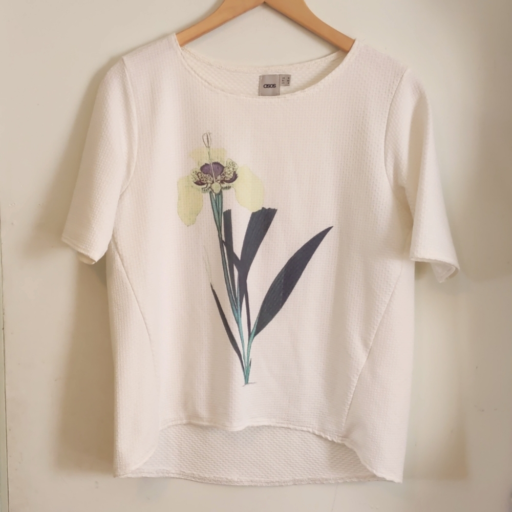 ASOS Textured Flower Top